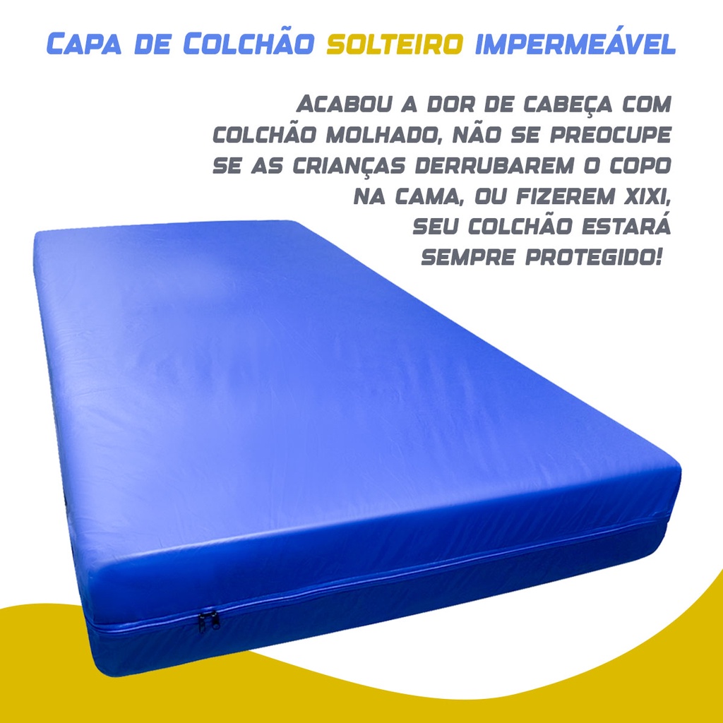 Capa Impermeável Hospitalar Protetor De Colchão Solteiro Napa Premium Envio Rápido em Oferta na Shopee