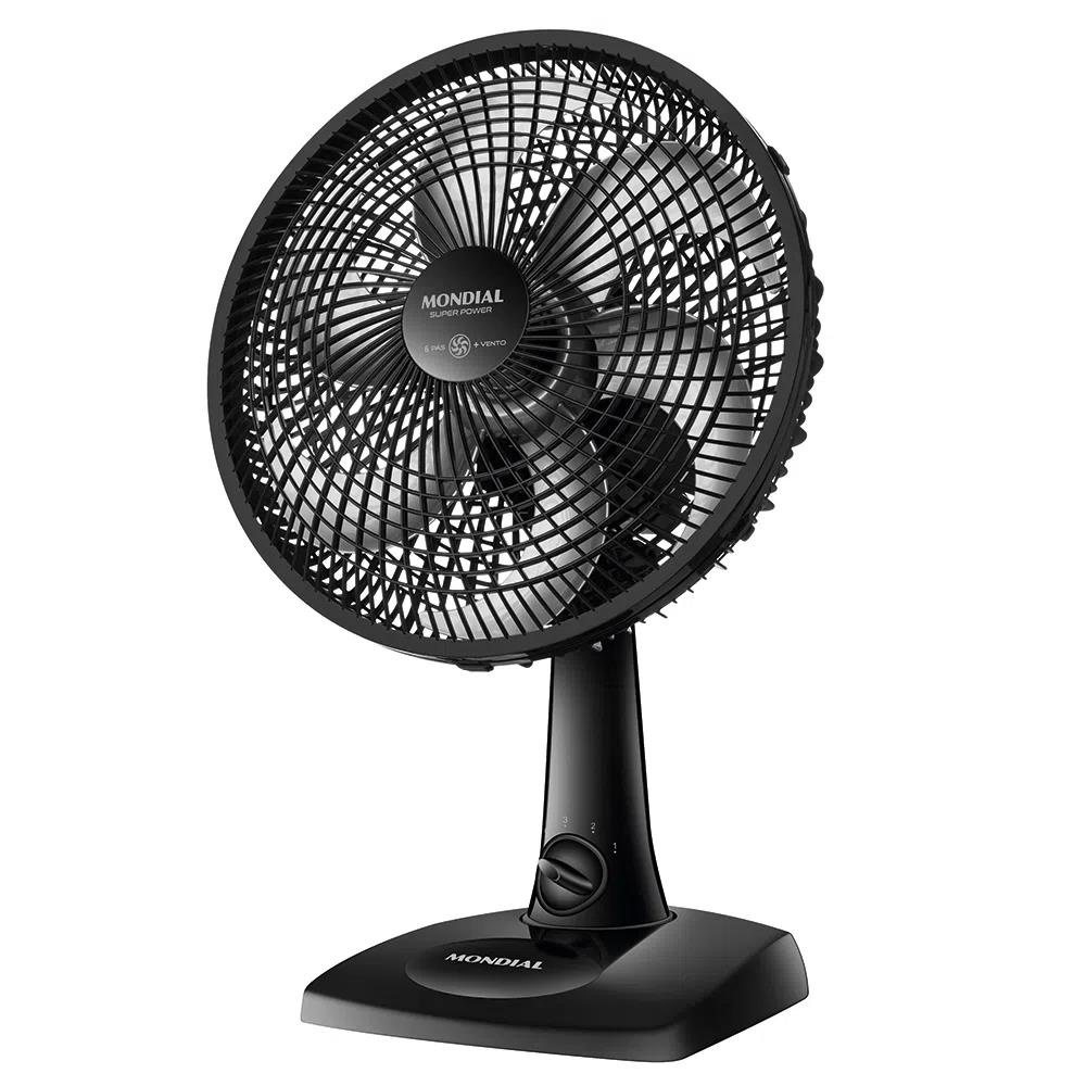 Ventilador Mondial 30cm 6 Pás | Ventilador de Mesa Potente e Silencioso | 3 Velocidades 127V em Oferta na Shopee