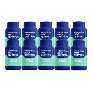 Kit 10x Vitaminas Cabelos E Unhas 60 Cápsulas - Neo Química