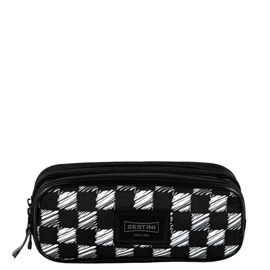 Estojo 2 Compartimentos Sestini M Plus Skate - Colorido em Oferta na Shopee