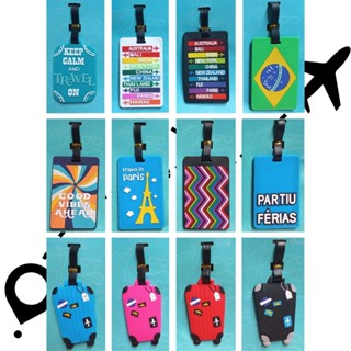 Tag Identificador de Malas de Viagem Bolsas e Mochilas Plástico Emborrachado