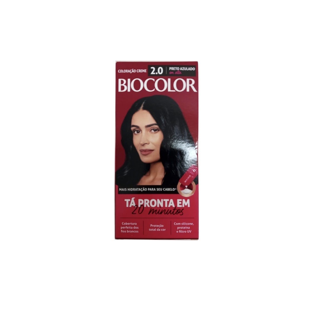 Tintura Biocolor Mini Kit 2.0 Preto Azulado