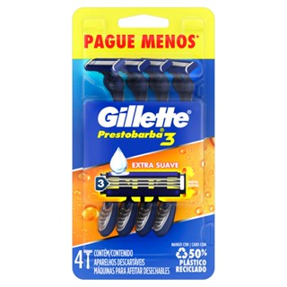 Aparelho de Barbear Descartável Gillette Prestobarba3 Leve 4 Pague 3