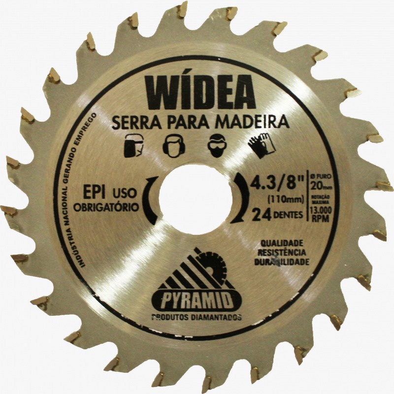 Serra Para Madeira-Disco Diamantado de Wídea 110mm - Pyramid-hammer-spd
