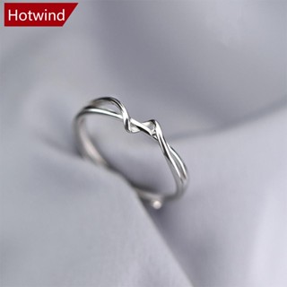 HOTWIND Linha De Moda Simples Abertura Do Anel Geométrico Ajustável De Jóias De Nicho De Liga Para Mulheres R5X2