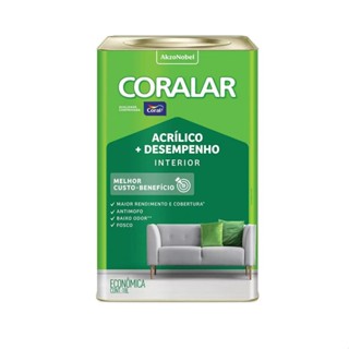 Tinta Coral Coralar Econômica Acrílica Fosca Branco 18 Litros