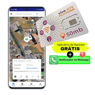 Chip M2M Vivo ou Multi Para Rastreador Veicular + App Grátis
