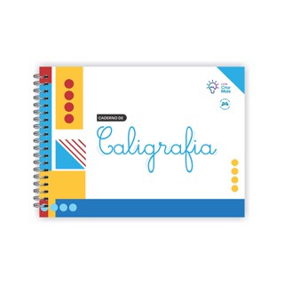 Caderno Caligrafia com 104 páginas Capa dura