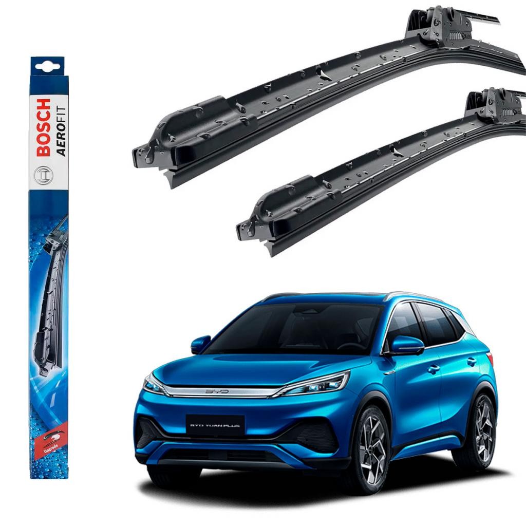 Palhetas Dianteiras Limpador Parabrisa Bosch Aerofit Yuan Plus 2023-2025 - Qualidade Superior e Entrega Imediata