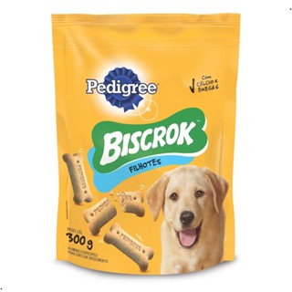 Biscoito Pedigree Biscrok Cães Filhotes 300g Todas as Raças Petisco Snack Alimento Crocante Ômega 6 em Oferta na Shopee