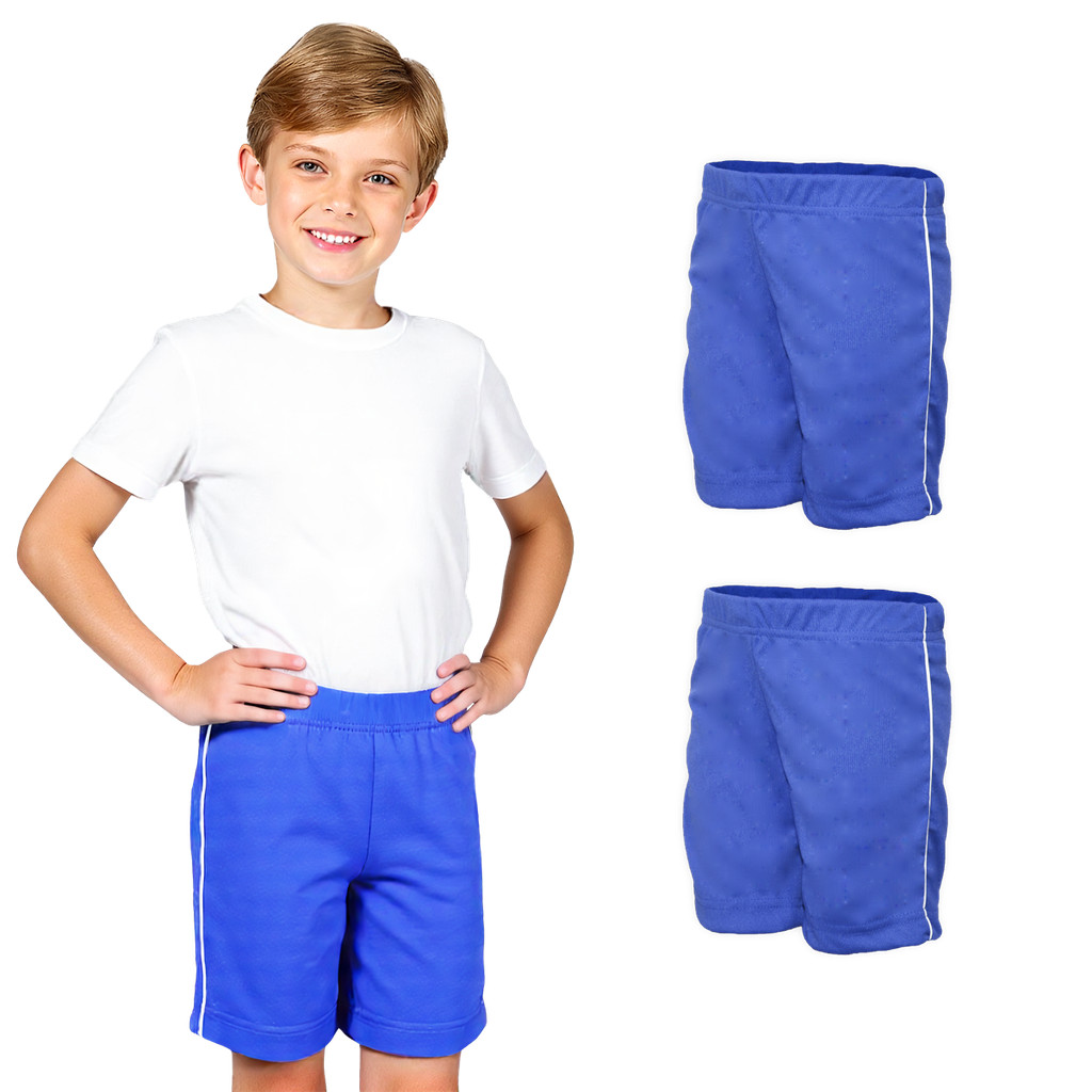 Kit 2 Bermudas Helanca Infantil