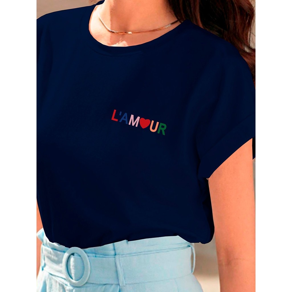 T Shirt Feminina Camiseta Oversized Despojada Confortável Academia Moderna Old School Plus Size