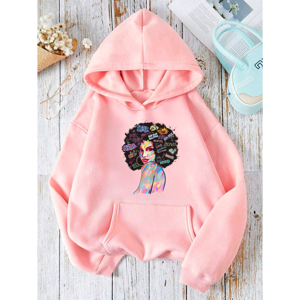 Blusa de Frio Moletom Casaco Masculino e Feminino Black Power Blusão Canguru Jaqueta Flanelada Super Macia e Confortável