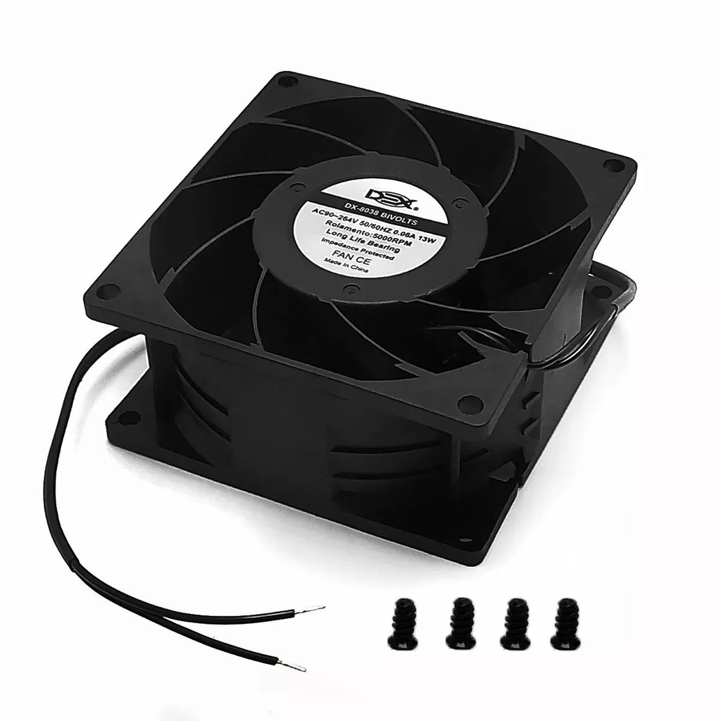 Ventilador Cooler Ventuinha Fan 80x80x38 110v 220v Bivolt Rolamento