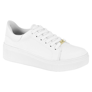 Tênis Casual Flatform Branco Vizzano Lançamento em Oferta na Shopee