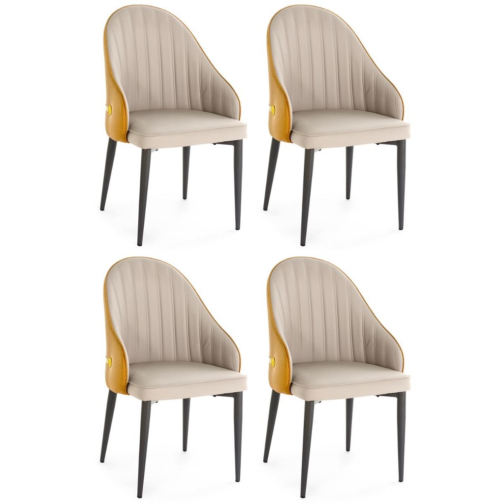 Kit 4 Cadeiras de Jantar Estofada Design La Martina - Home & Living