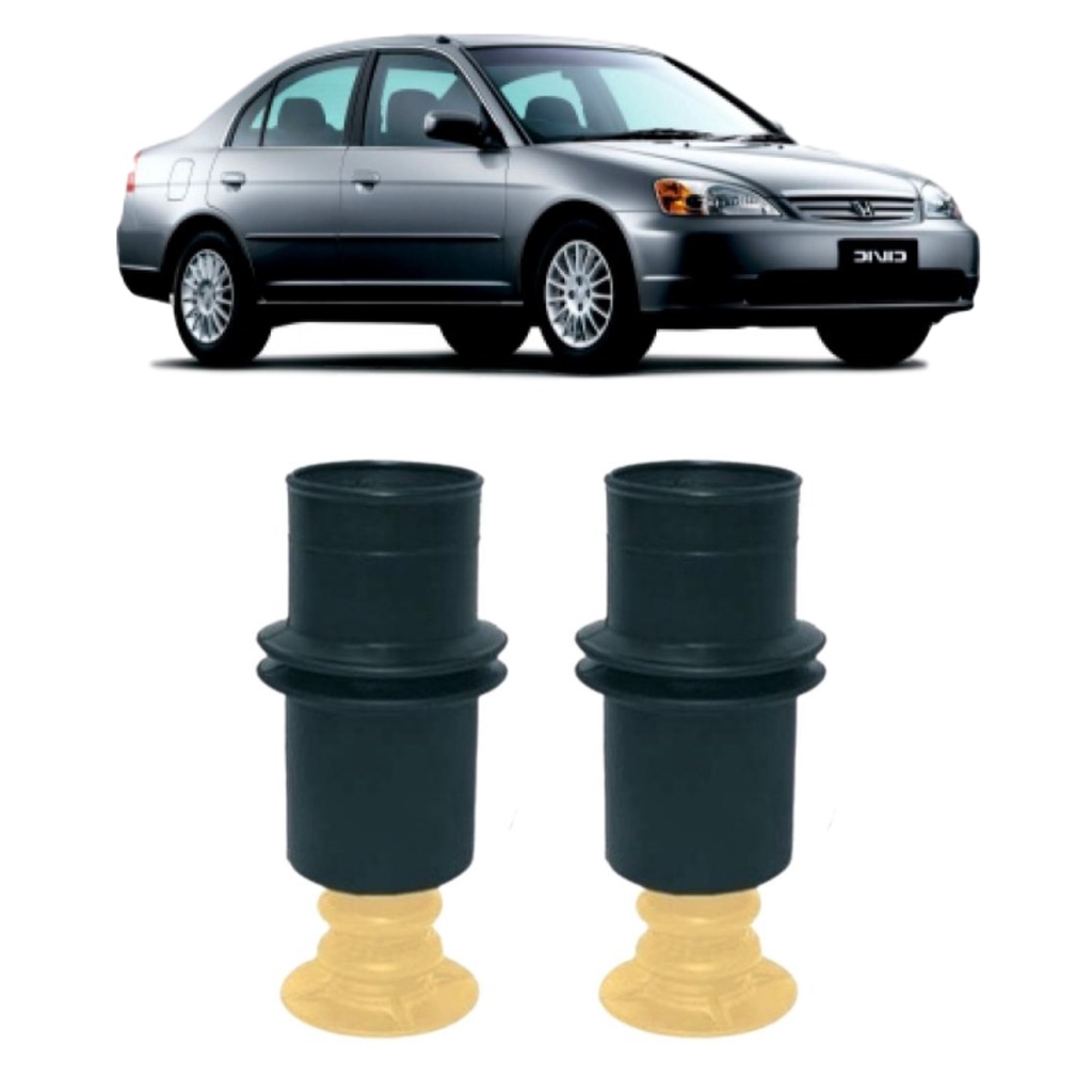 Kit Batente Coifa Amortecedor Dianteiro Honda Civic 2002/2006
