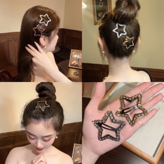 1Pcs Star Hairpin Rhinestone Faixas De Grampos Laterais De Grampo Quebradas BB Clip Headwear em Oferta na Shopee