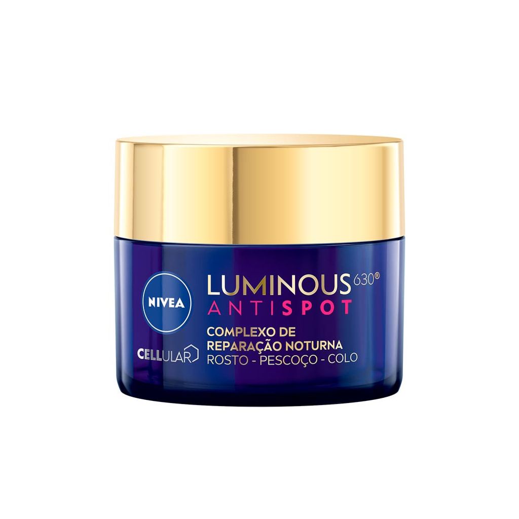 Creme Facial Nivea Cellular Luminous 630 Antispot Reparação Noturna 50g