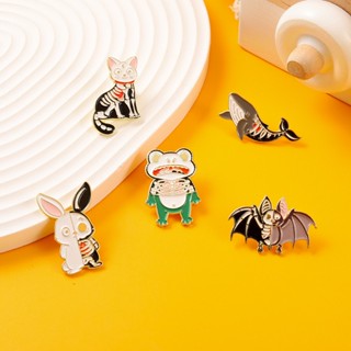 Agulha De Peito De Coelho Escuro Fofo De Óleo Halloween Borboleta Firefly Libélula Animal Liga Acessórios De Roupa
