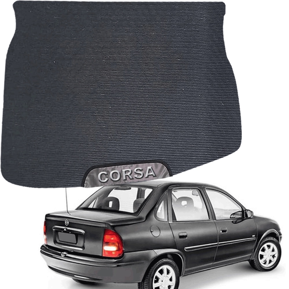TAPETE EMBORRACHADO PARA PORTA MALA MALAS ESPECIFICO DO CARRO CORSA SEDAN CALSSIC 1996 A 2010