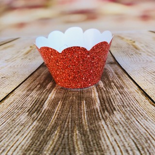 KIT  Saia Para Cupcake Imitação Glitter Vermelho  12.60  ( Nc Toys Cupcake ) em Oferta na Shopee