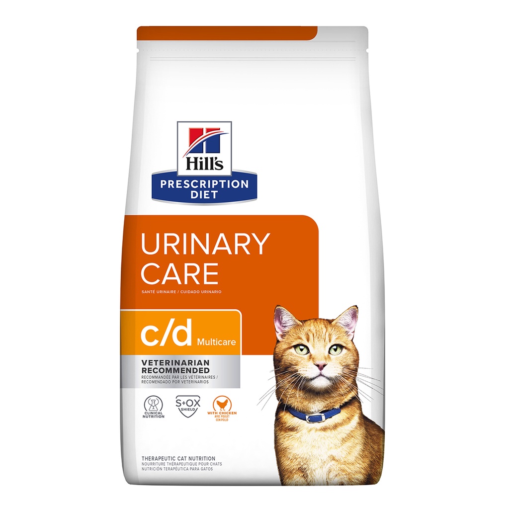 Ração Hill s Prescription Diet C/D Multicare Gatos Adultos Cuidado Urinário 3,8kg - Pets