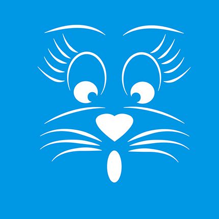 Stencil Silhueta Rosto Coelho ST-X108 - Litoarte - Rizzo em Oferta na Shopee