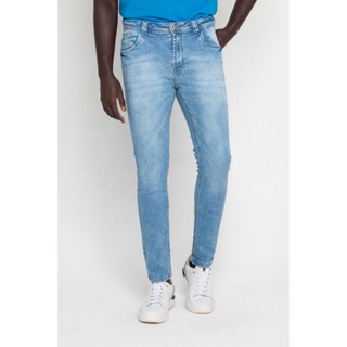 Calça Masculina Jeans Slim Forasteiro Polo Wear Jeans Claro