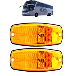 KIT 2 Lanterna Lateral para Ônibus Marcopolo G7 5 LED BIVOLT