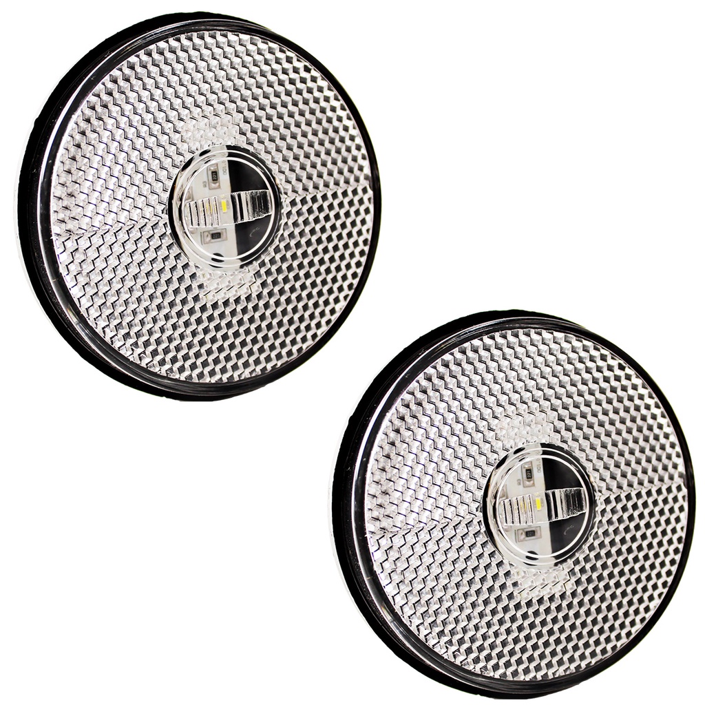 2 Lanterna Lateral Caminhão Carreta Baú Randon LED BIVOLT CR