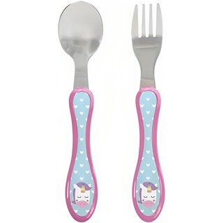 Kit Talheres Para Bebês Unicórnio 13778 - Buba em Oferta na Shopee