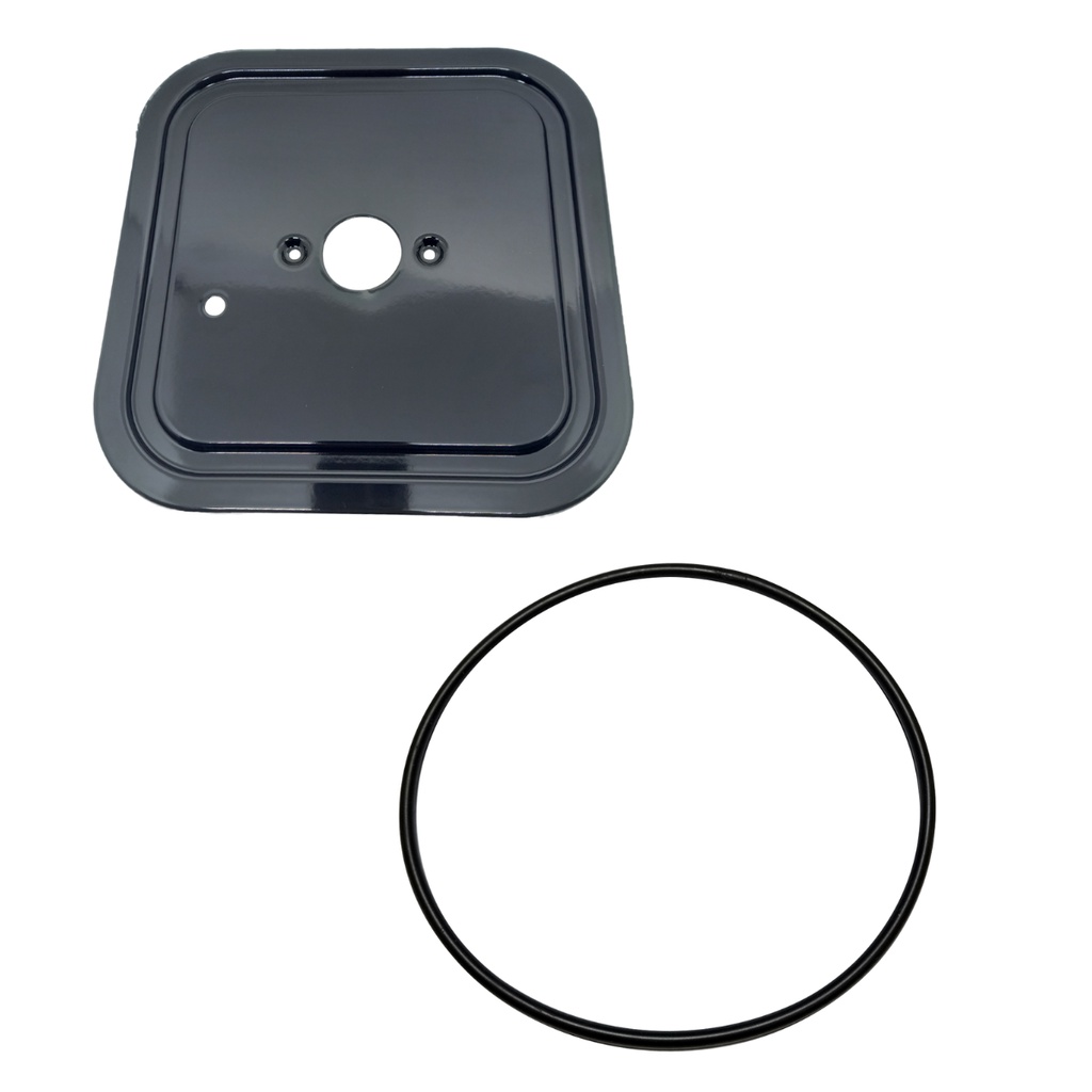 Kit Base Trempe + Anel Vedação Grande Central Tripla Chama Fogão Mueller Piacere Vetro