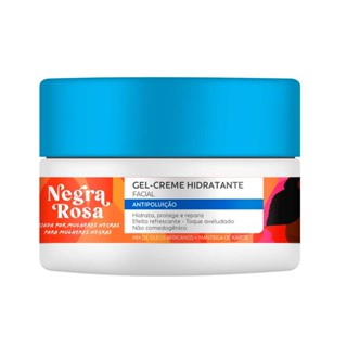 Gel Creme Hidratante Facial Negra Rosa Antipoluição Mix de Óleos Africanos e Manteiga de Karité 100g