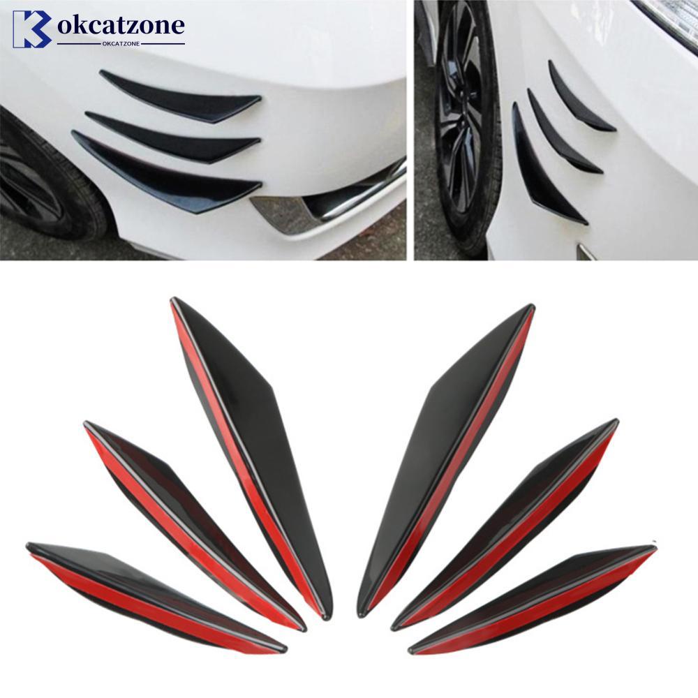 OKCATZONE 4/6Pcs Difusor De Decoração Dos Lábios Do Pára-Choques Frontal Carro Da Carroçaria Canard Universal Auto Modificado Exterior Peças E1R6 em Oferta na Shopee