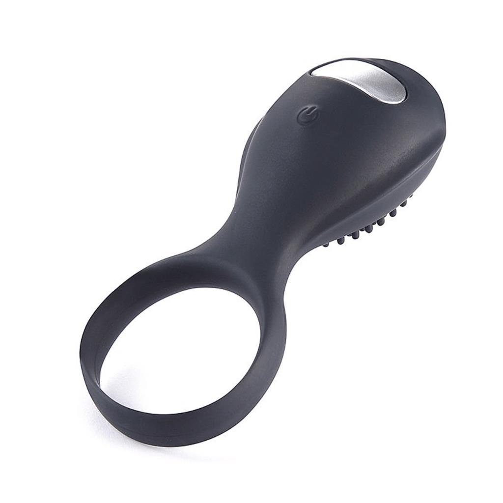 Anel Peniano Recarregavel Com Vibrador Brush com Estimulador de Clitoris — imagem 2 de 2