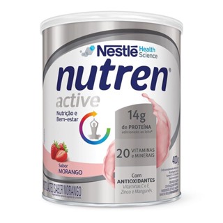 Nutren Active Morango Suplemento Alimentar Lata com 400g
