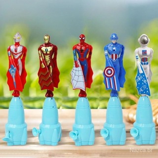 Brinquedos voadores ao ar livre, Superman/Ultraman/Homem-Aranha/Capitão América, jogos interativos para crianças