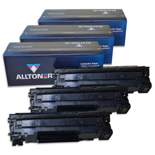 Combo 3 Toners HP 85A Preto Laserjet Compativel (CE285AB) | P1102, P1102w, P1102w, M1212nf, M1132 CX 3 UN ALLTONER em Oferta na Shopee