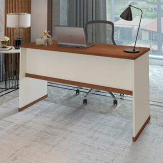 Mesa Escrivaninha de Escritório Office Tampo MDP 25mm Largura 136cm Berlin