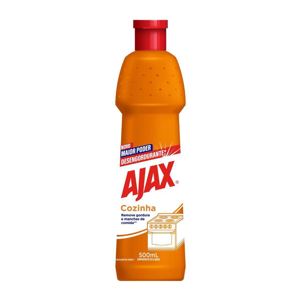 Limpador Desengorurante Ajax Squeeze para Cozinha 500ml - Home & Living