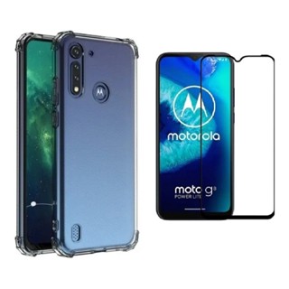 Capa Case Capinha Anti Impacto Para Moto G8 Power Lite + Película 3D Vidro Temperado
