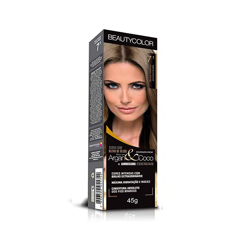 Tintura Beauty Color 7.1 Louro Acinzentado em Oferta na Shopee