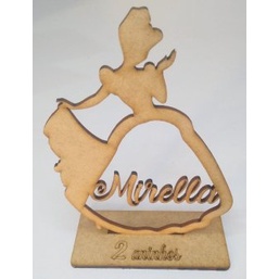 10 Centro de mesa CINDERELA  MDF cru  Lembrancinha personalizada festa aniversario princesa