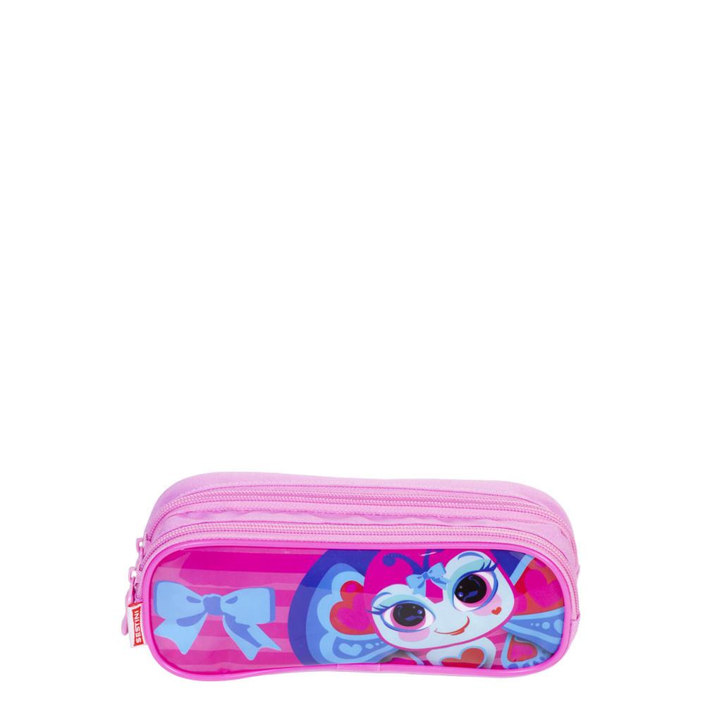 Estojo 2 Compartimentos Sestini Y Lady - Colorido em Oferta na Shopee