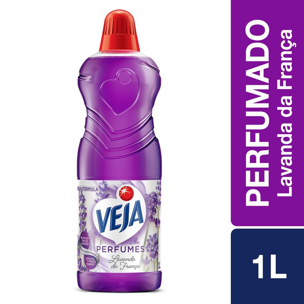 Limpador Perfumado Veja Lavanda da Franca 1L Promo - Home & Living
