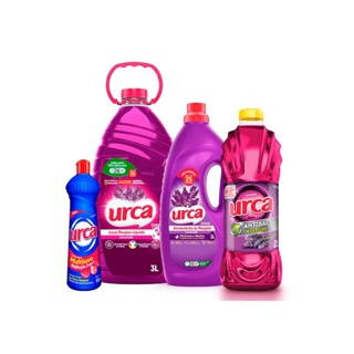 Kit Lava Roupas Liquido Urca Lavanda - 3L + Amaciante Urca Lavanda - 2L + Multiuso Urca Maxx Lavanda Azul 500ml + Desinfetante Urca Lavanda 2l em Oferta na Shopee