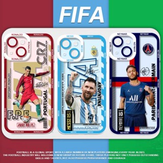 Caixa Para Redmi 10C 12C 9T 7 8 12 A1 4G Nota 10 11 12 Pro 10S 11S 12S Jogador De Futebol TPU Transparente Messi Cristiano Ronaldo Neymar Kai Havertz Telefone À Prova De Choque