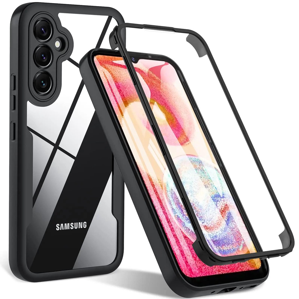 Para Samsung A14 A24 A34 A54 A23 A33 A53 A73 A13 Lite 360 Protetor De Tela De Corpo Inteiro Capa Transparente Choque