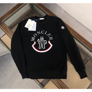 M Outono-Inverno Novo Estilo de Inverno Carta Padrão de Moda Homem Homem Mulher Mesmo Estilo de Moda Pescoço Redondo Casual Camiseta Casual All-Match Rótulo de Colarinho + Tag